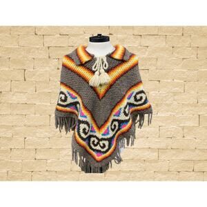 Neon Psychedelic Poncho